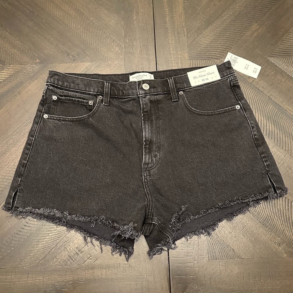 Abercrombie & Fitch Black Jean Shorts